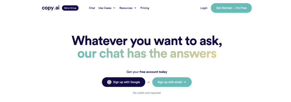 Copy.ai: Review, Opiniones y Alternativas 2 Review y opiniones de la herramienta Copy.ai